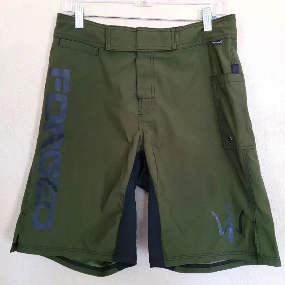 Forged Olive Green MOD Swimming Board Shorts Swimming Trunks Size Men's 30 Waist
